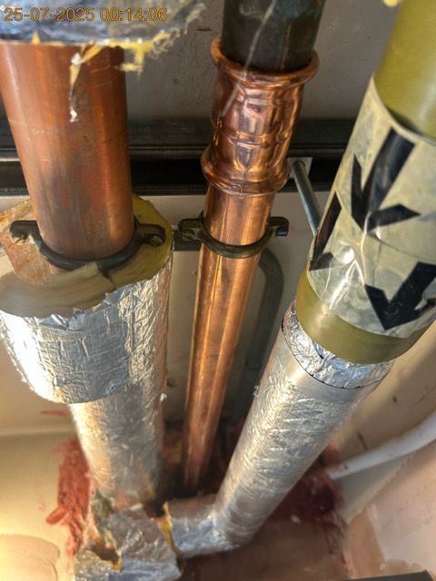 Commercial pipework and insulated plumbing runs